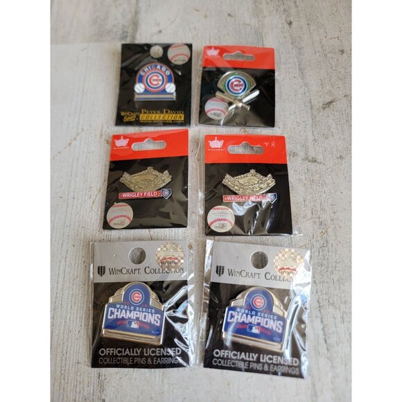 Chicago Cubs world champions Wrigley Field pin decor set collectible - Picture 6 of 7